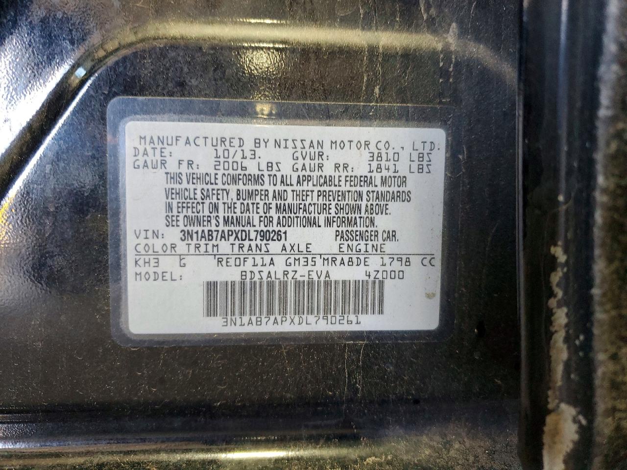2013 NISSAN SENTRA S photo 34