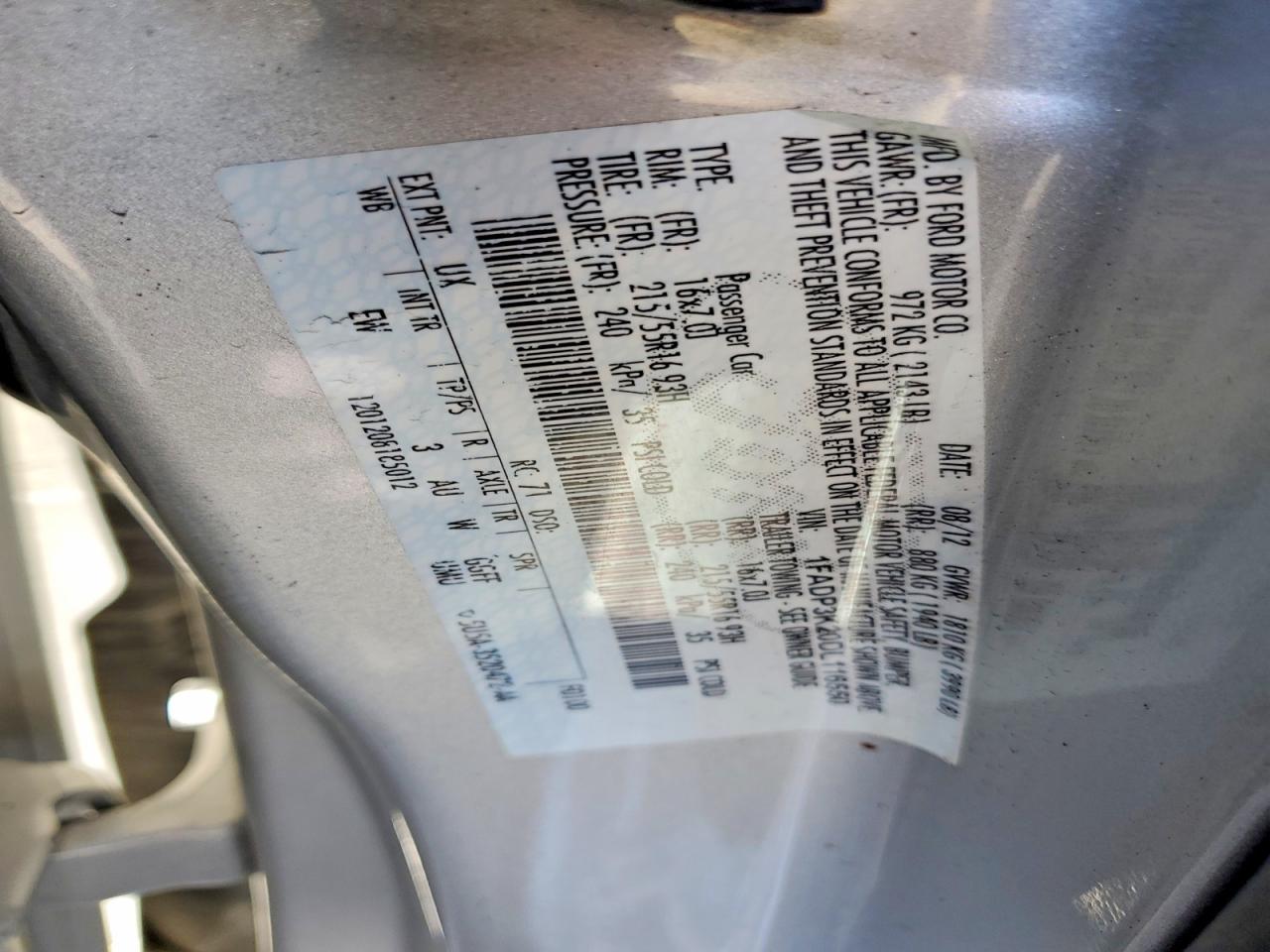 2013 FORD FOCUS SE photo 12