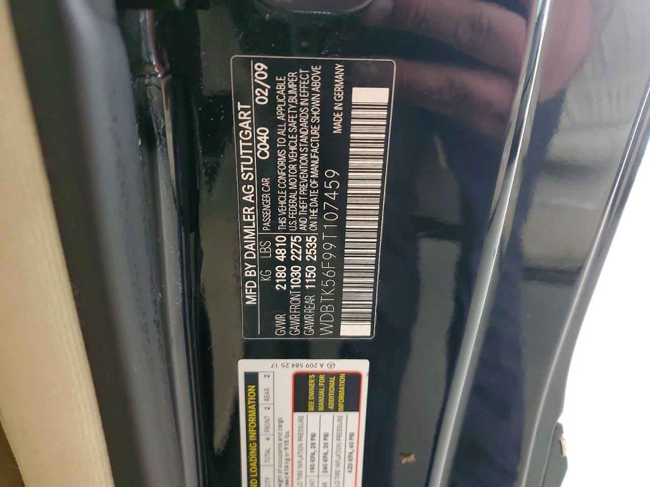2009 MERCEDES-BENZ CLK 350 photo 12