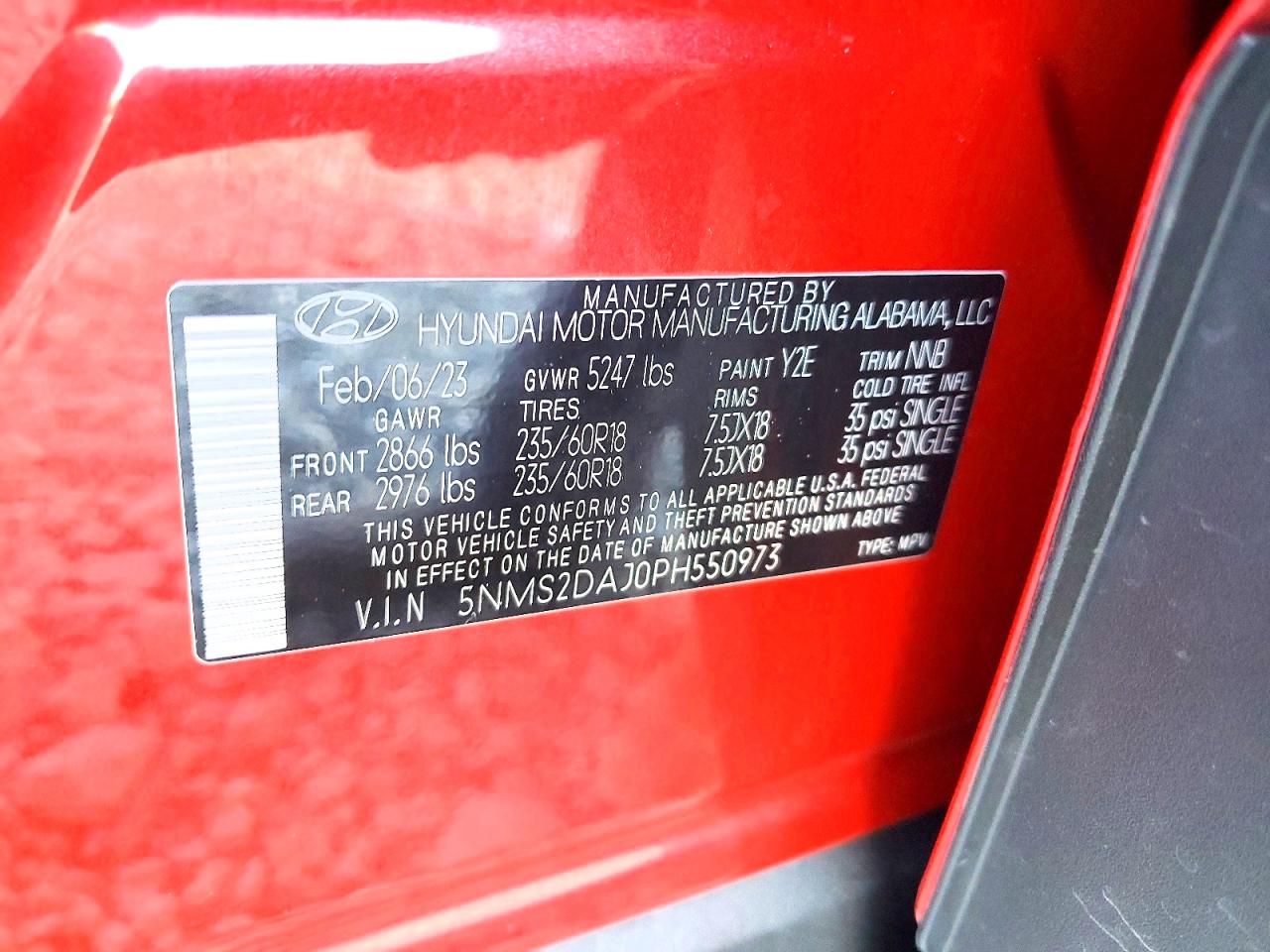 2023 HYUNDAI SANTA FE SEL photo 25