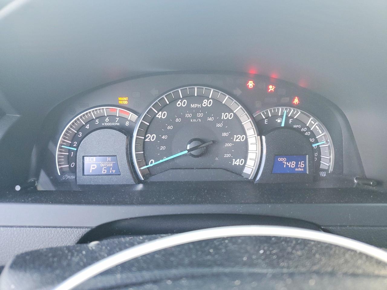 2012 TOYOTA CAMRY BASE photo 9