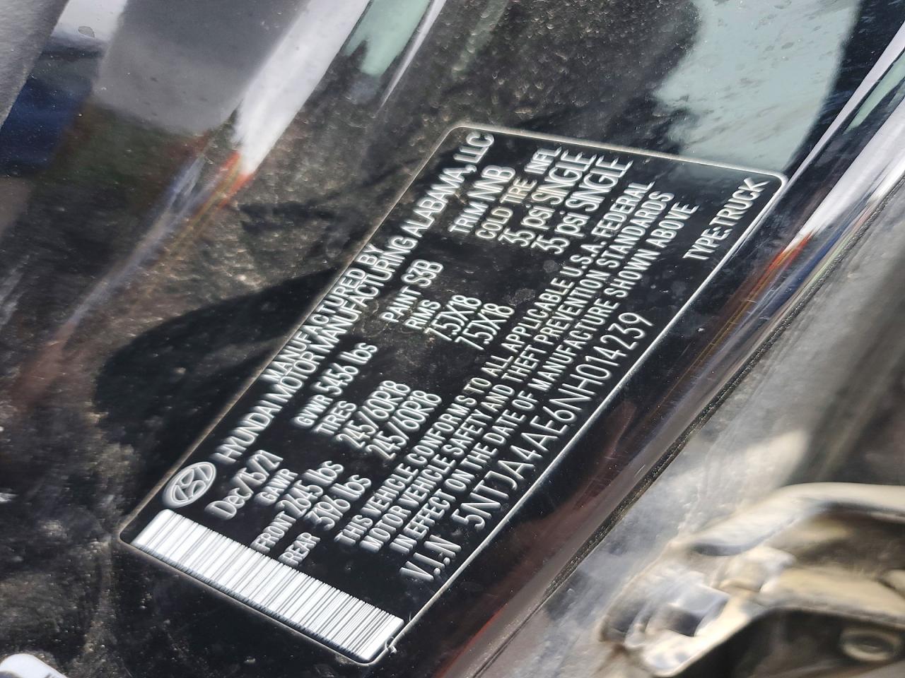 2022 HYUNDAI SANTA CRUZ SE photo 12