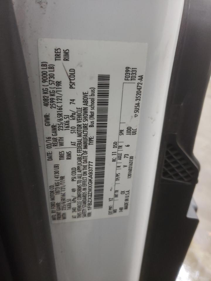 2016 FORD TRANSIT T-350 photo 13