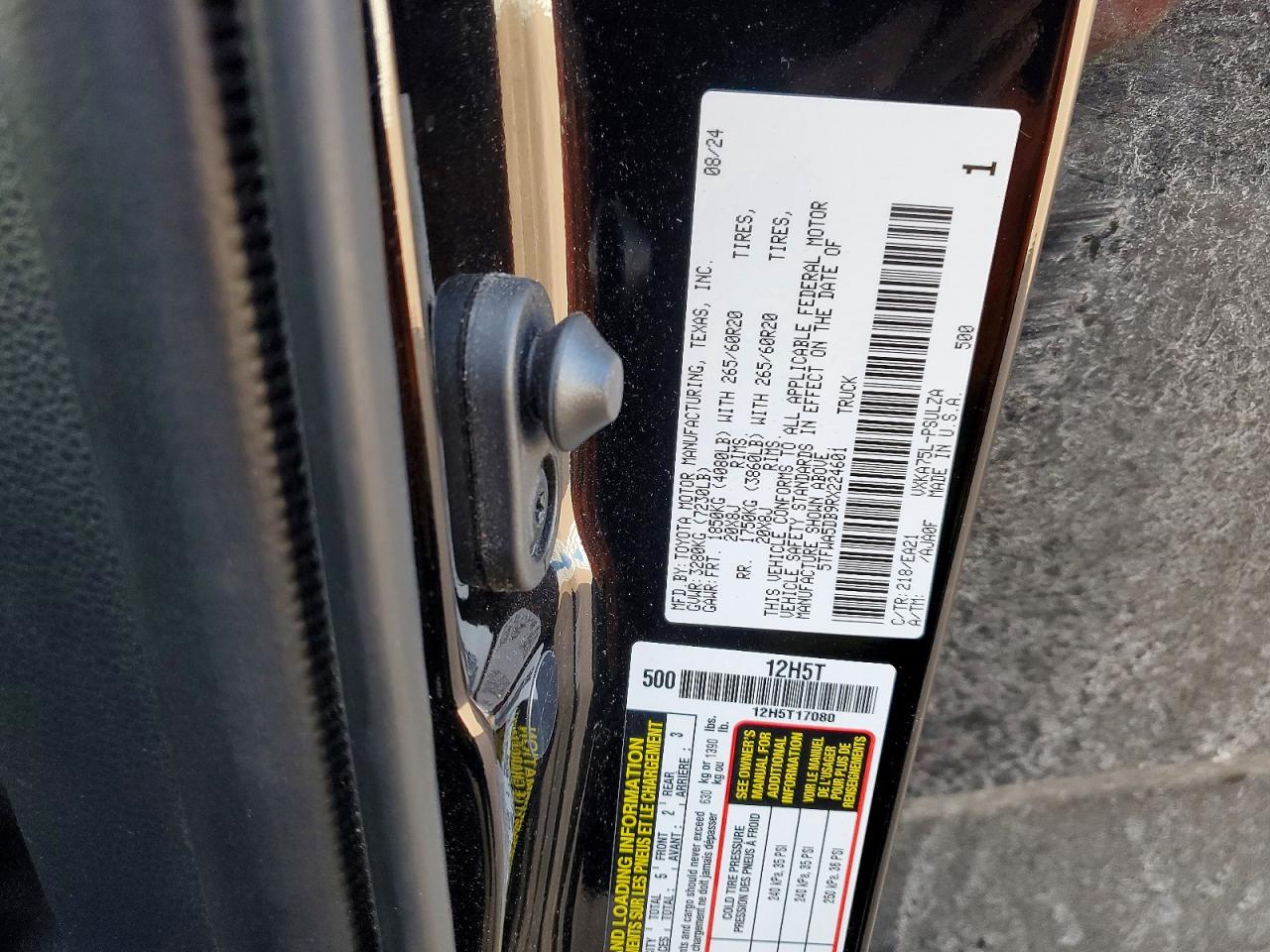2024 TOYOTA TUNDRA CREWMAX LIMITED photo 12