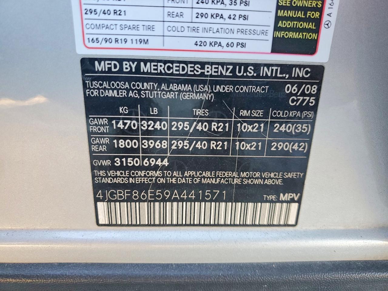 2009 MERCEDES-BENZ GL 550 4MATIC photo 13