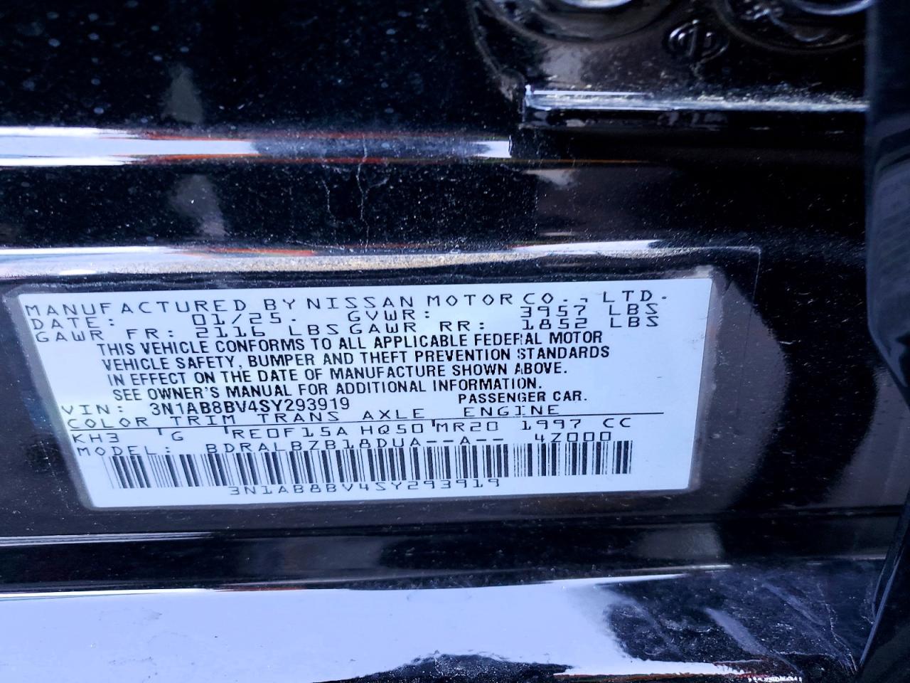 2025 NISSAN SENTRA S photo 13