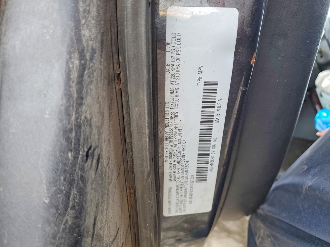 2007 SUBARU OUTBACK OUTBACK 2.5I LIMITED photo 13