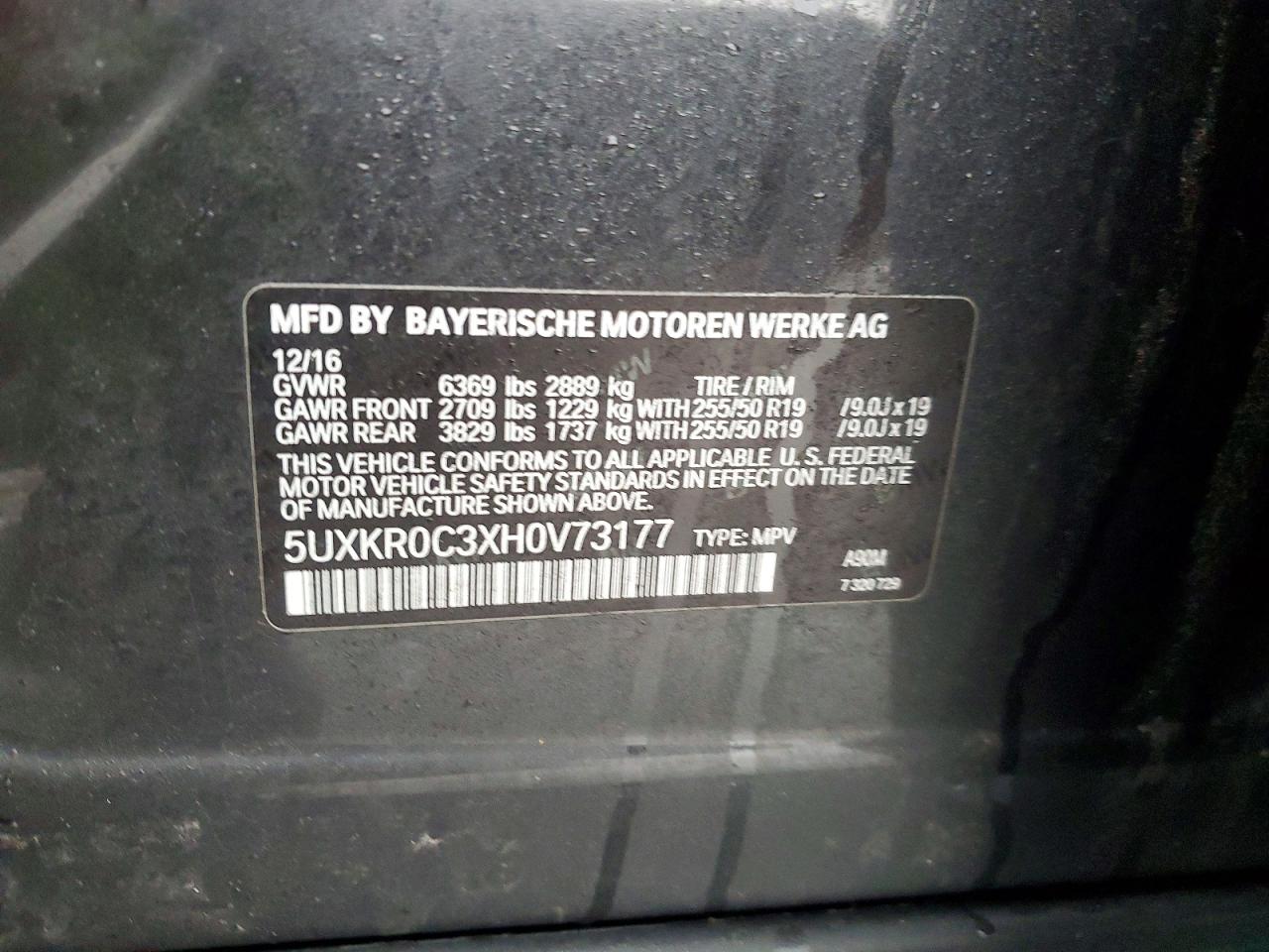 2017 BMW X5 XDRIVE35I photo 13