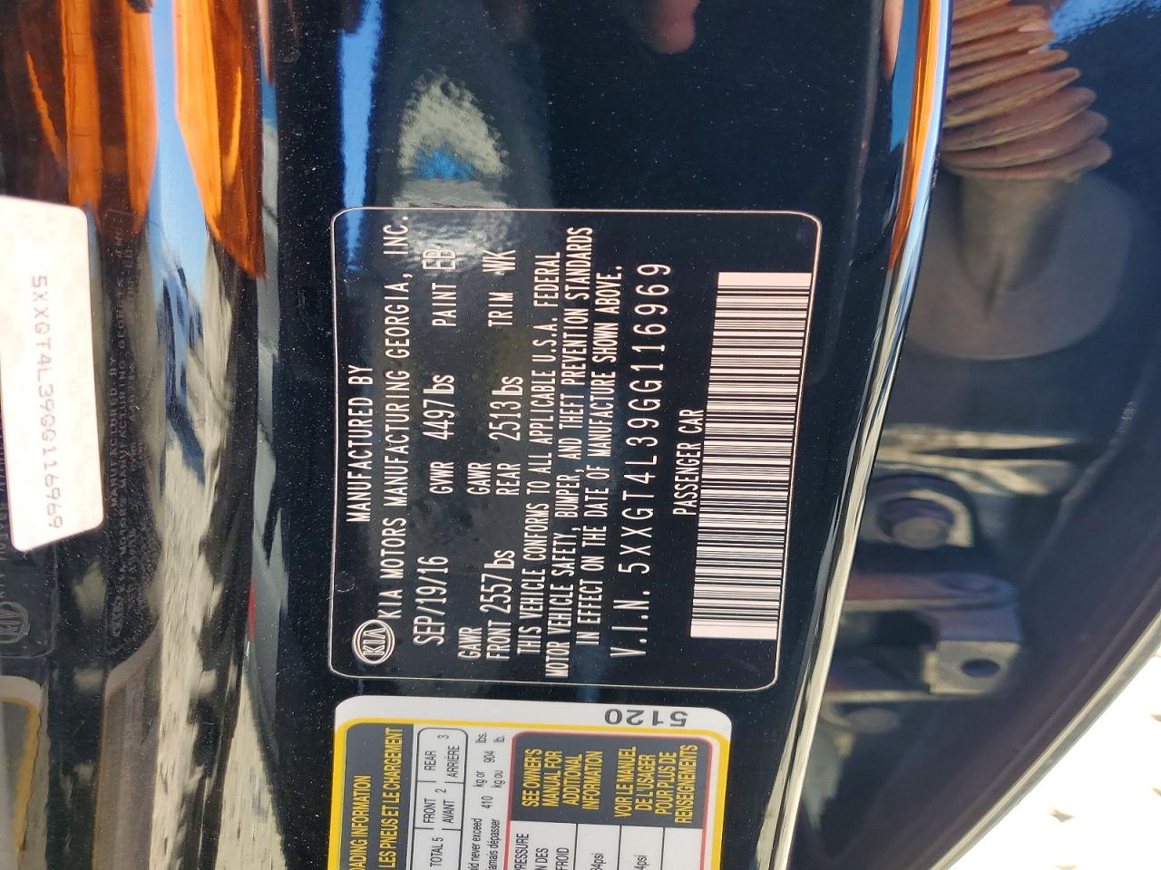 2016 KIA OPTIMA LX photo 12