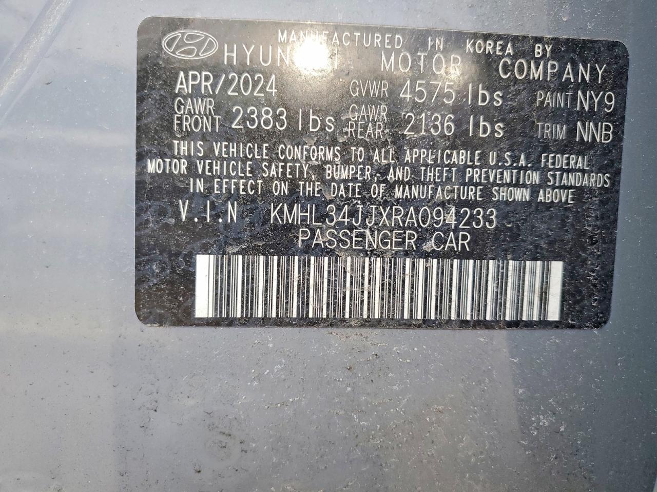 2024 HYUNDAI SONATA HYBRID photo 12
