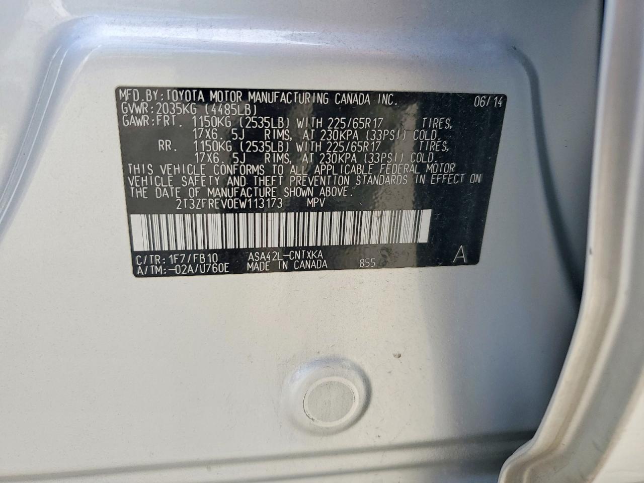 2014 TOYOTA RAV4 LE photo 49