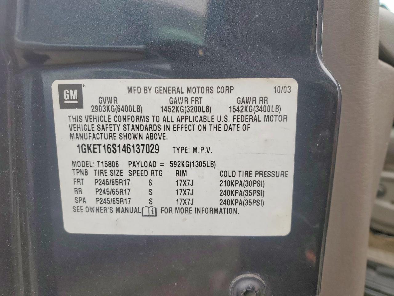 2004 GMC ENVOY XL photo 13