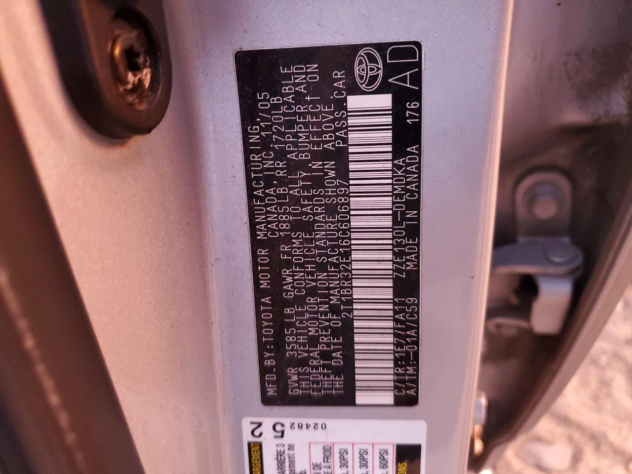 2006 TOYOTA COROLLA CE photo 34