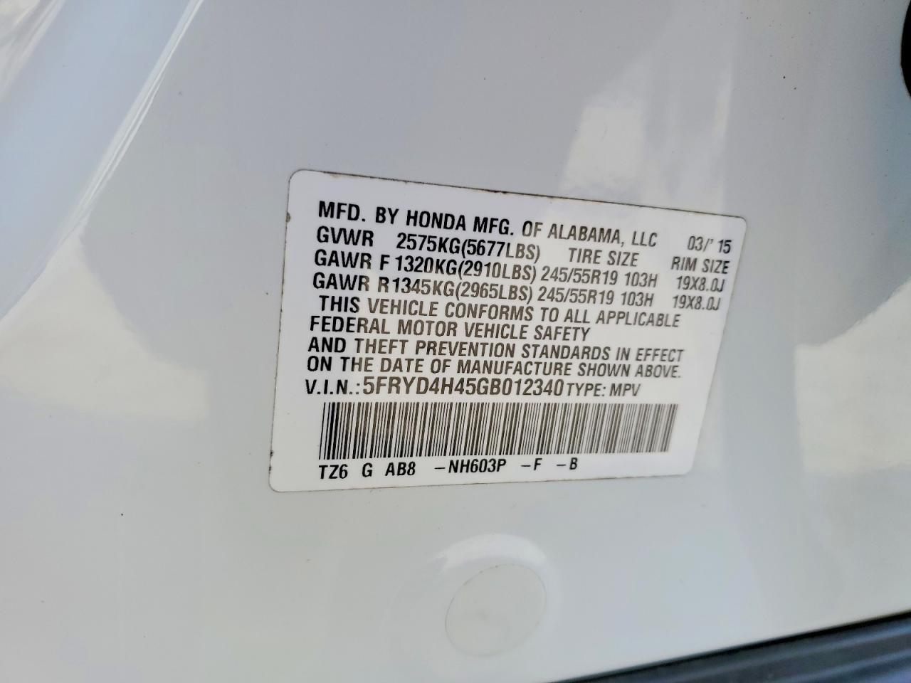 2016 ACURA MDX photo 13