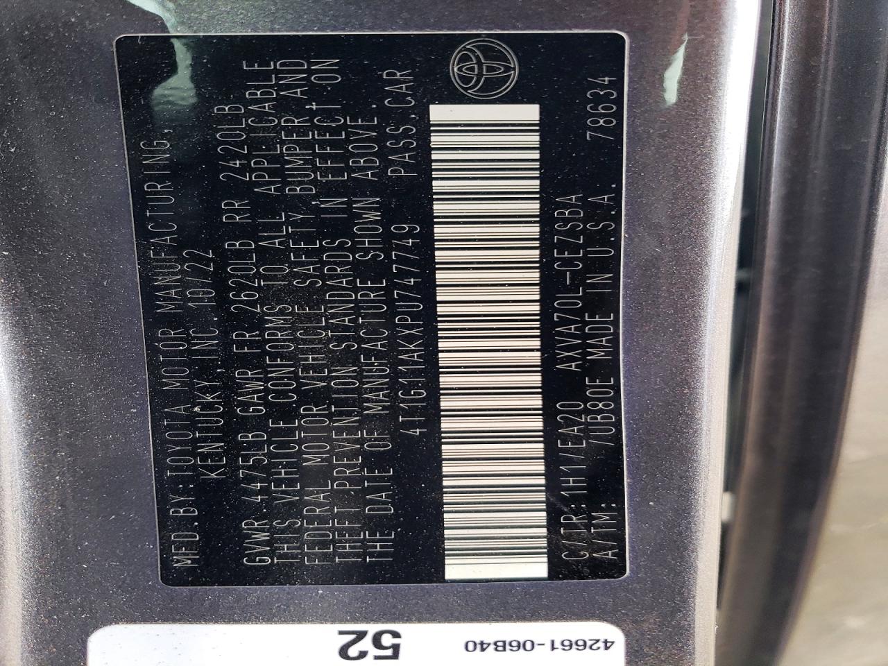 2023 TOYOTA CAMRY SE NIGHT SHADE photo 23