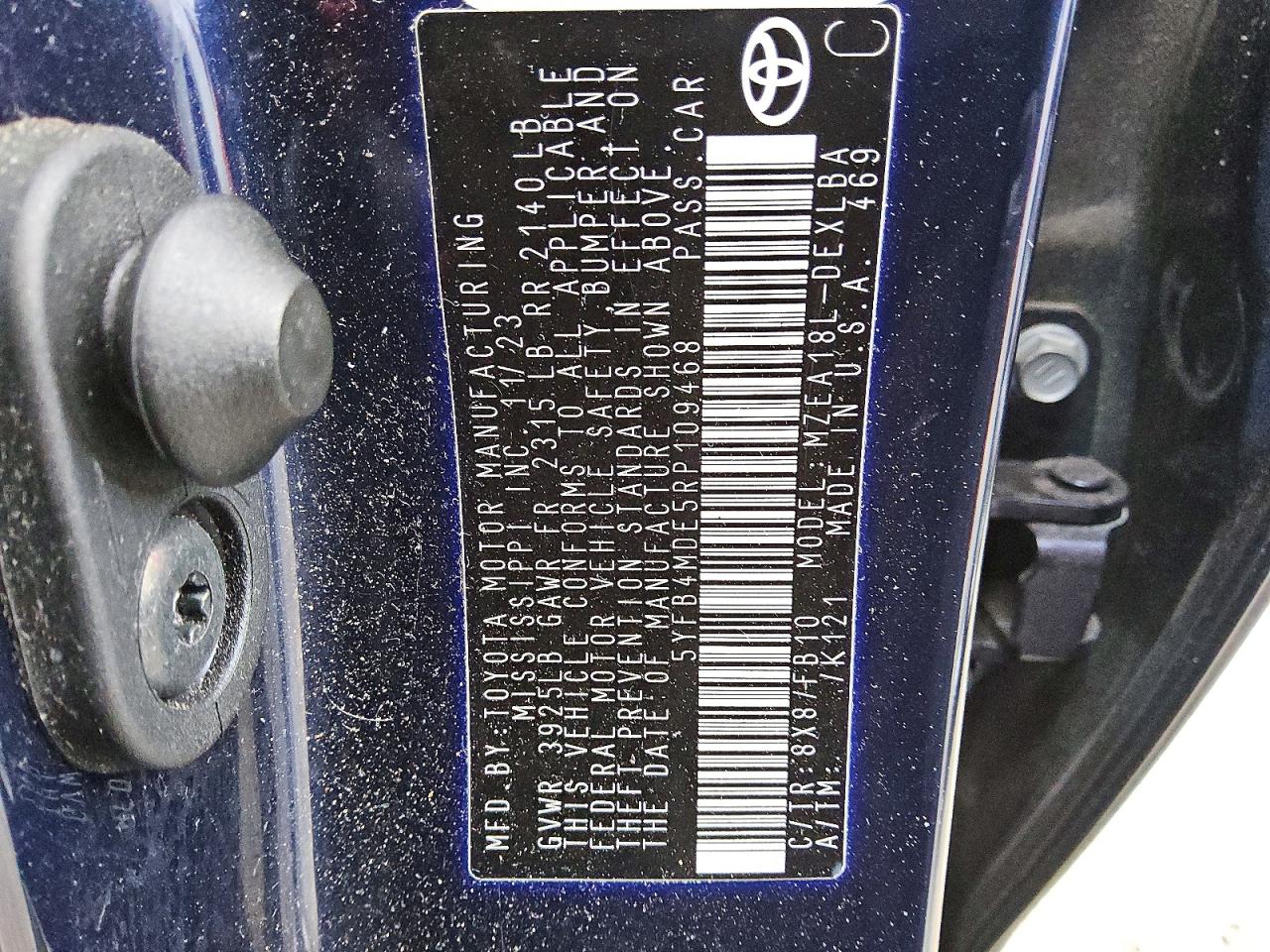 2024 TOYOTA COROLLA LE photo 12