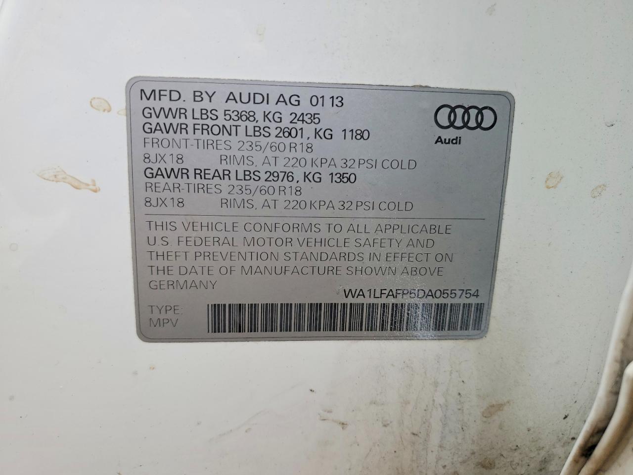 2013 AUDI Q5 PREMIUM PLUS photo 13
