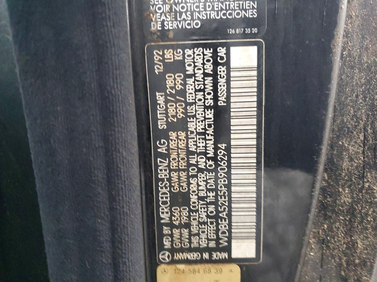 1993 MERCEDES-BENZ 300 CE photo 23