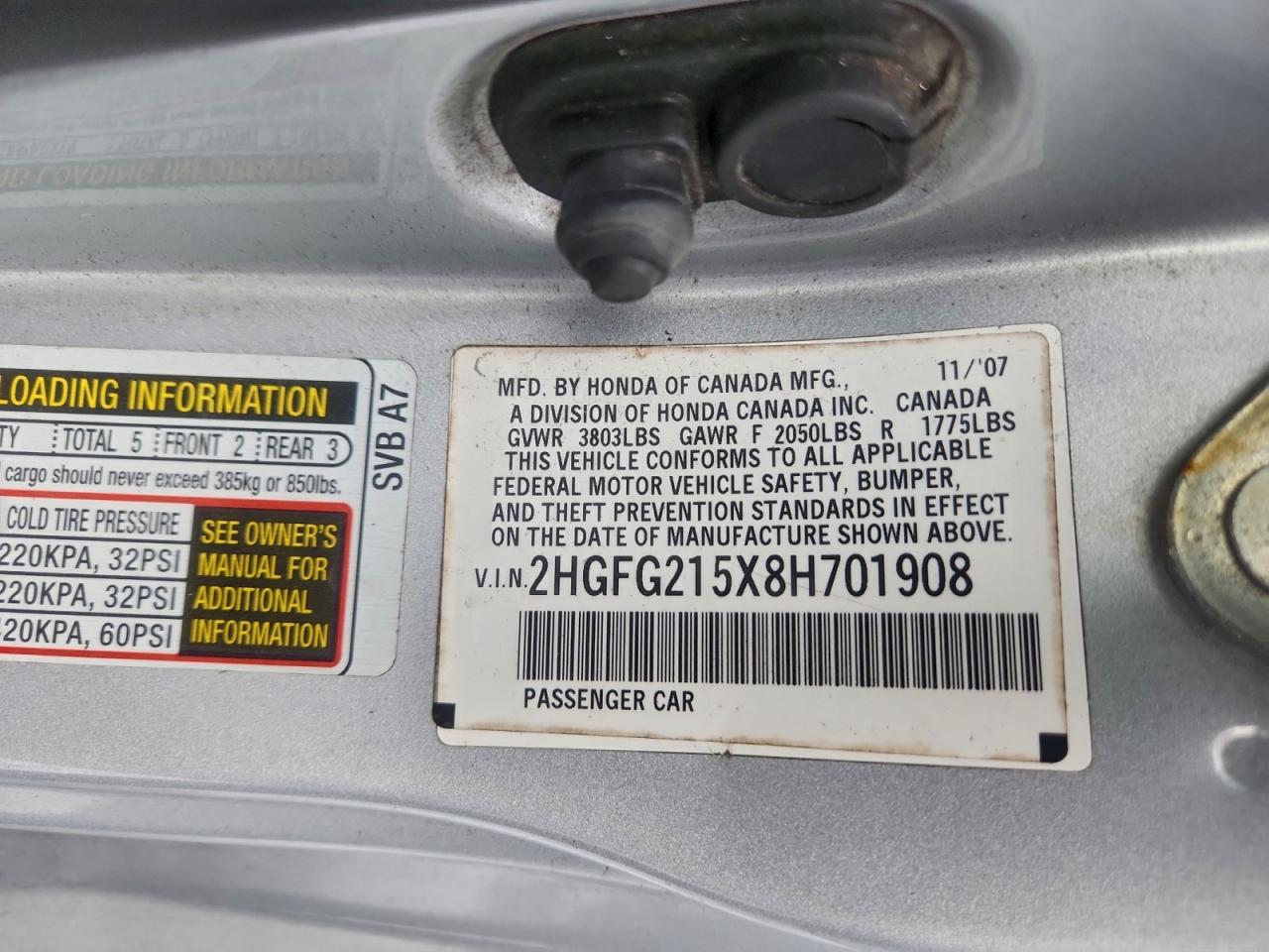 2008 HONDA CIVIC SI photo 12