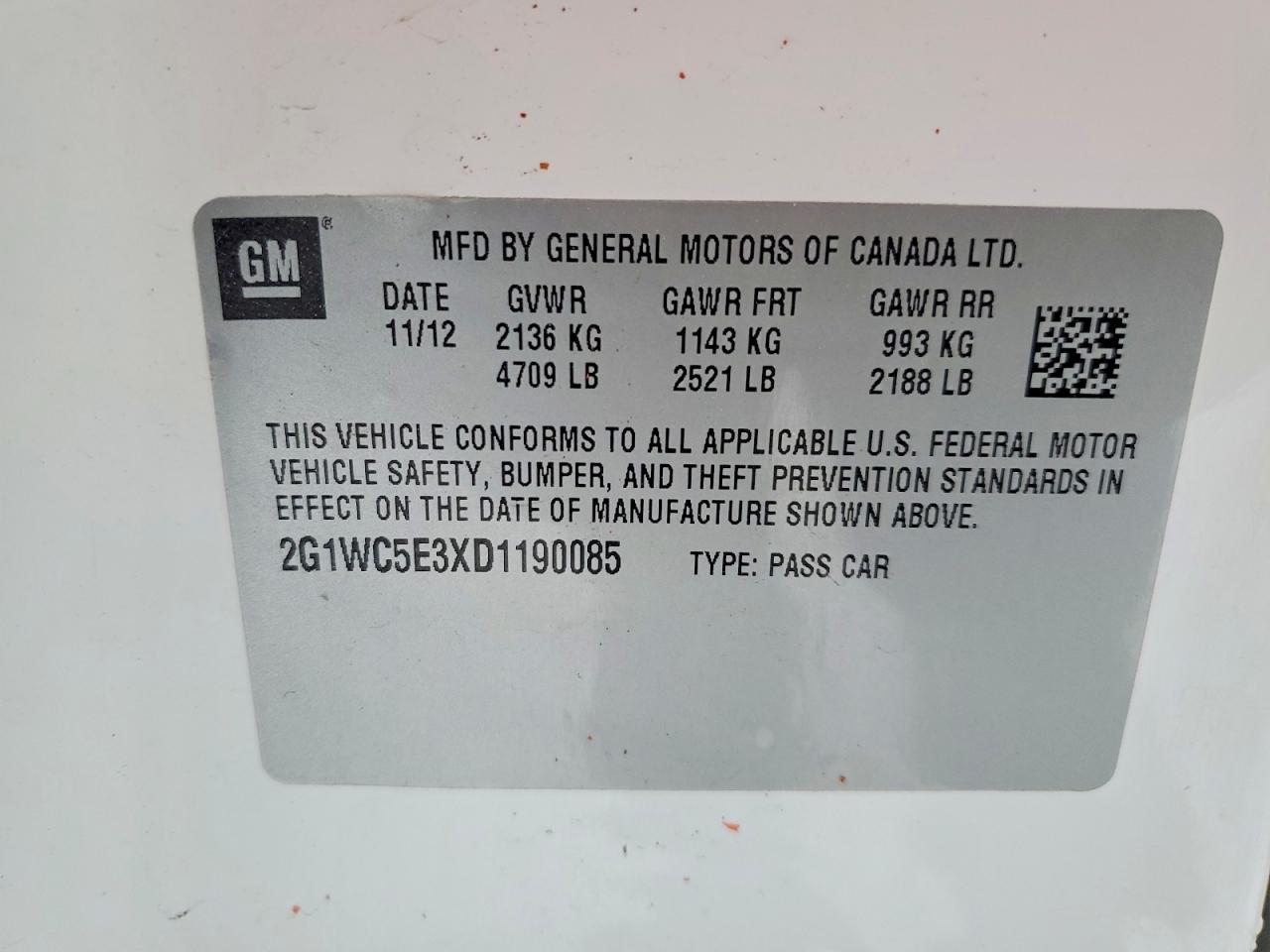 2013 CHEVROLET IMPALA LTZ photo 12