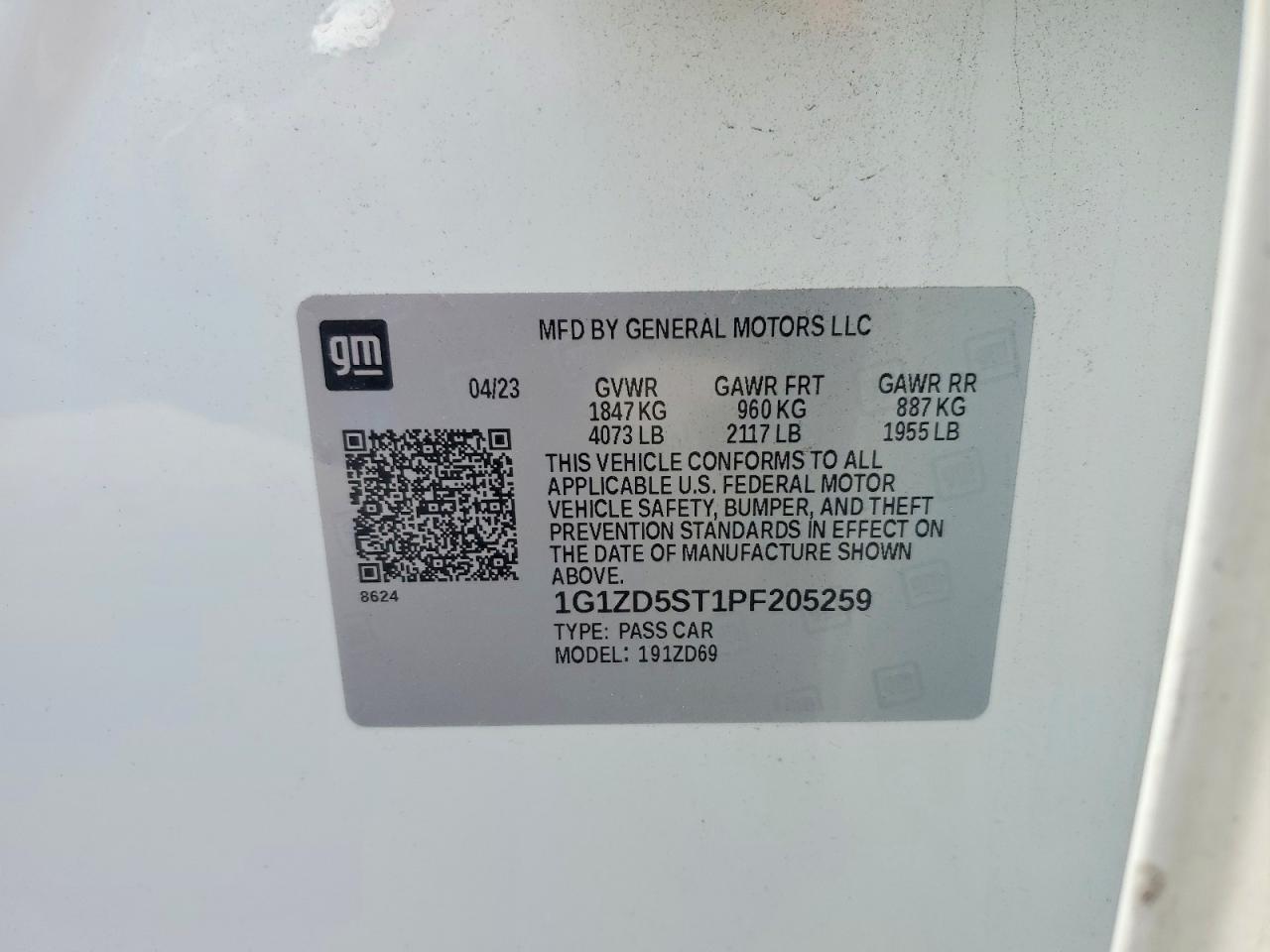 2023 CHEVROLET MALIBU LT photo 12
