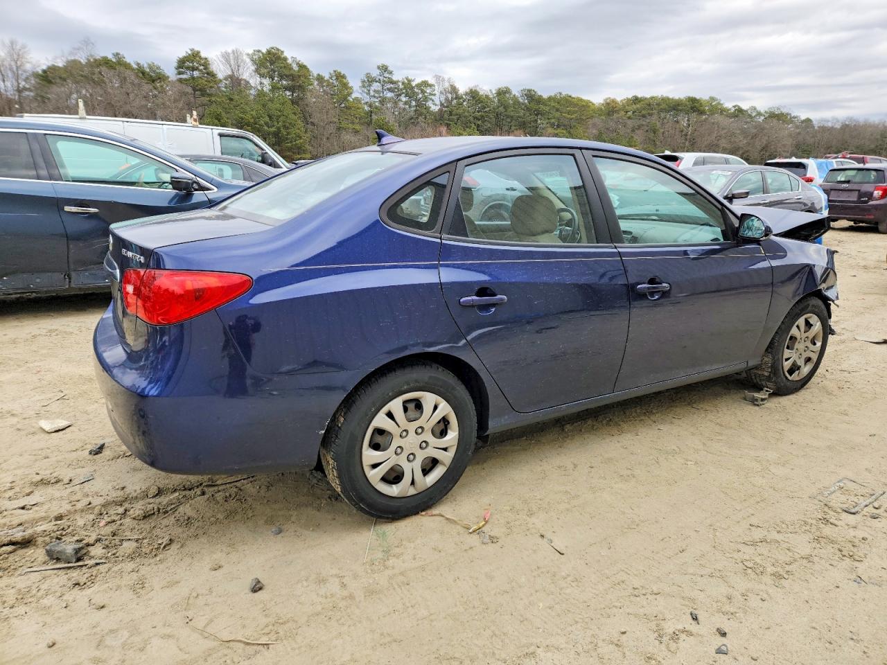 2010 HYUNDAI ELANTRA BLUE photo 3