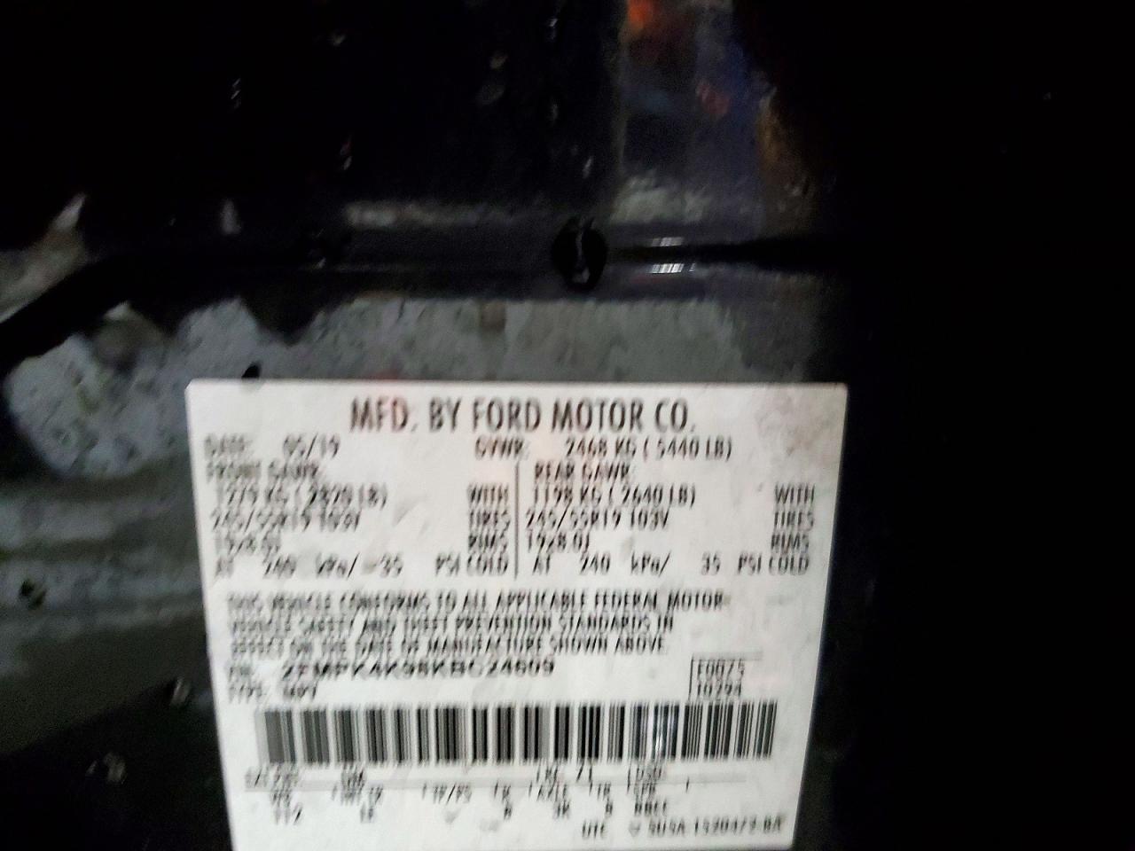 2019 FORD EDGE TITANIUM photo 13