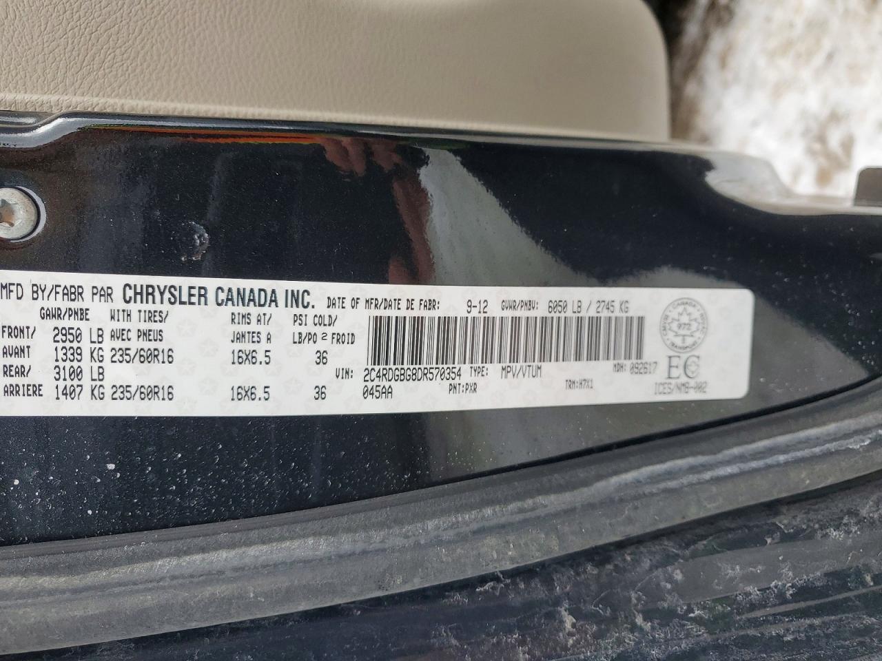 2013 DODGE GRAND CARAVAN SE photo 13