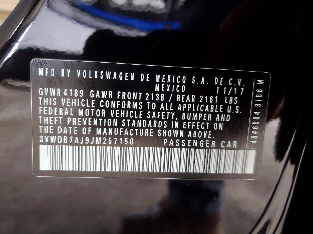 2018 VOLKSWAGEN JETTA SE photo 13