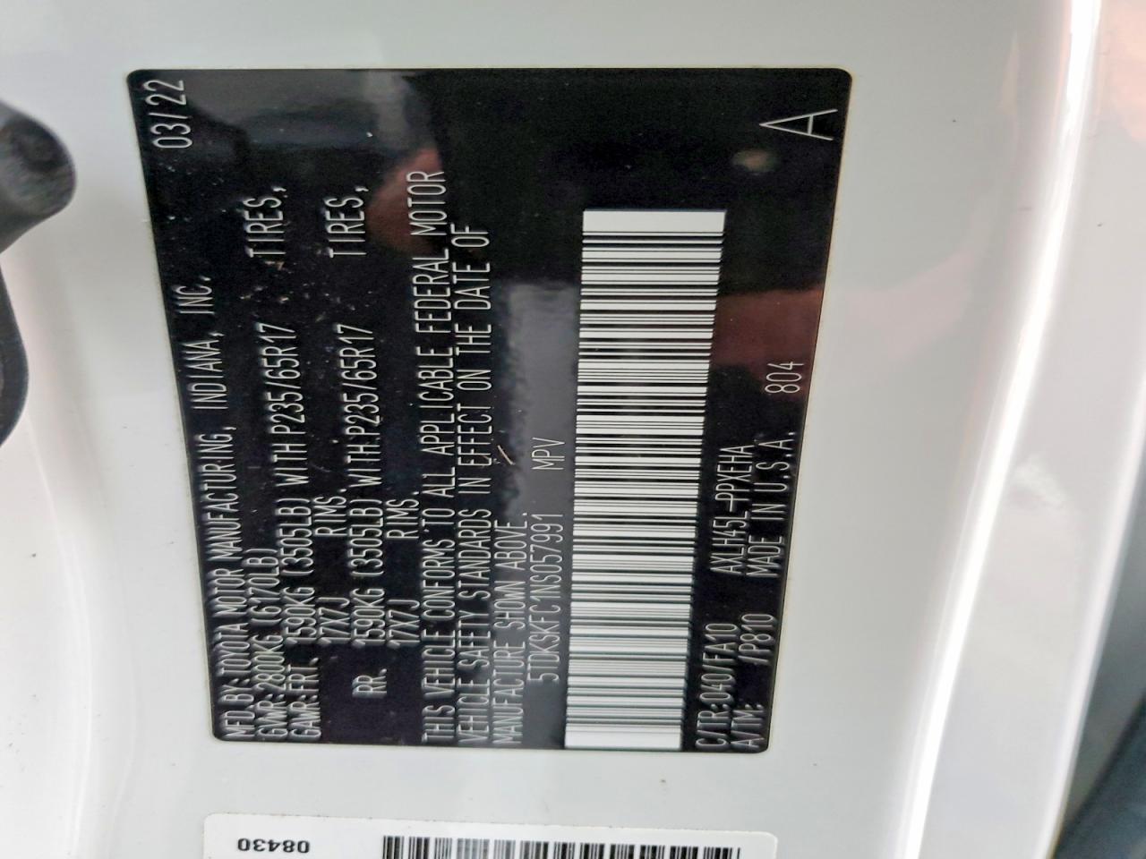 2022 TOYOTA SIENNA LE photo 13