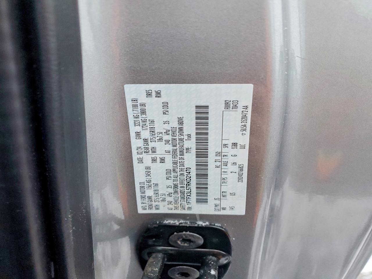 2024 FORD F150 XLT photo 12
