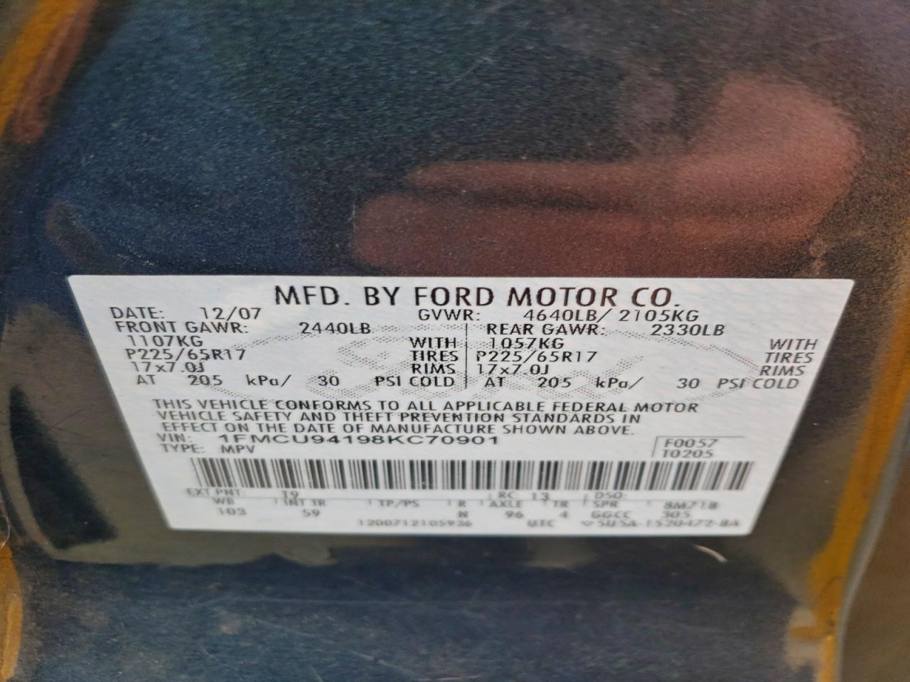 2008 FORD ESCAPE LIMITED photo 13