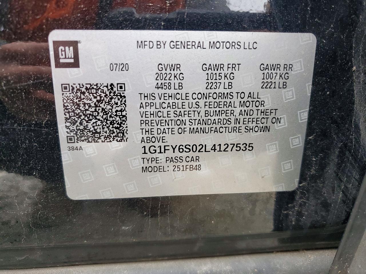 2020 CHEVROLET BOLT EV LT photo 23