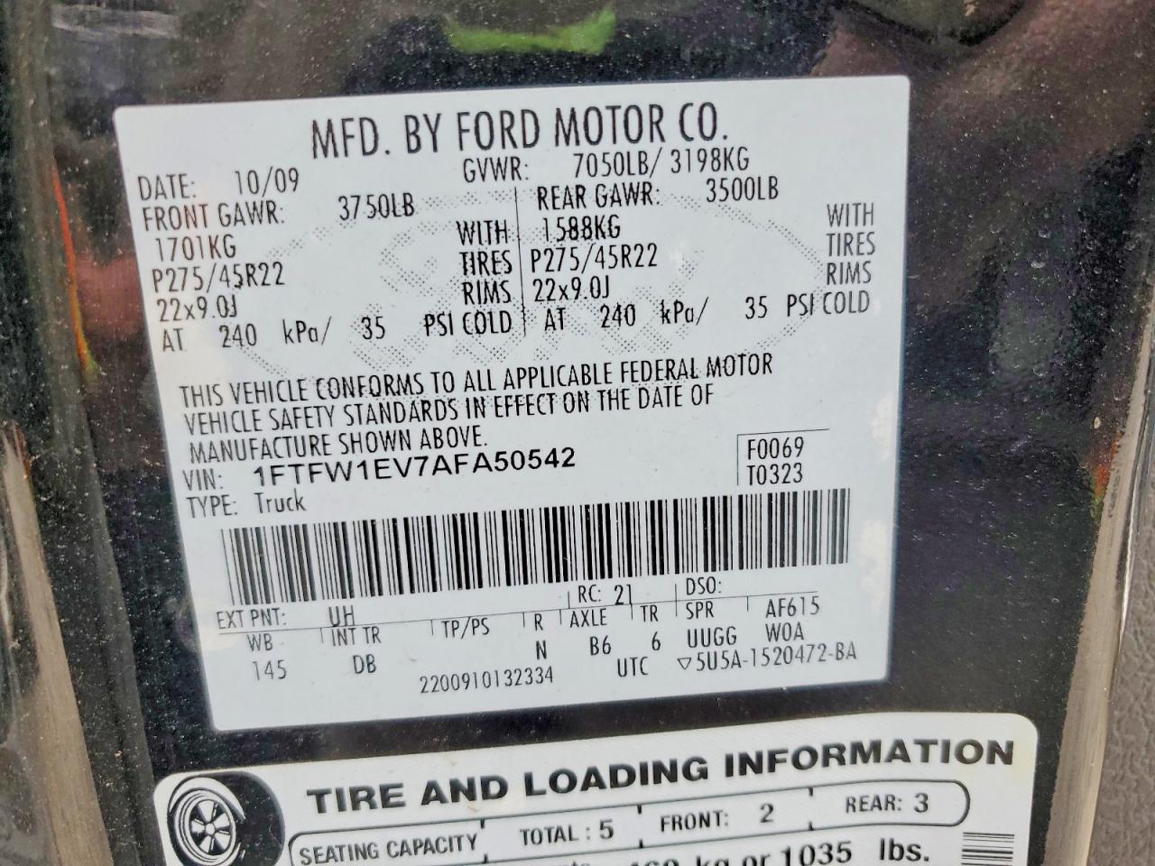 2010 FORD F150 SUPERCREW photo 12