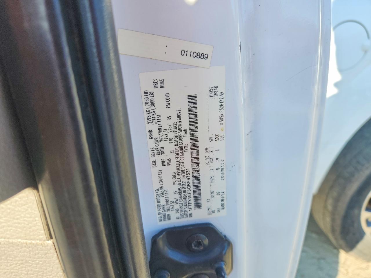 2016 FORD F150 SUPER CAB photo 12