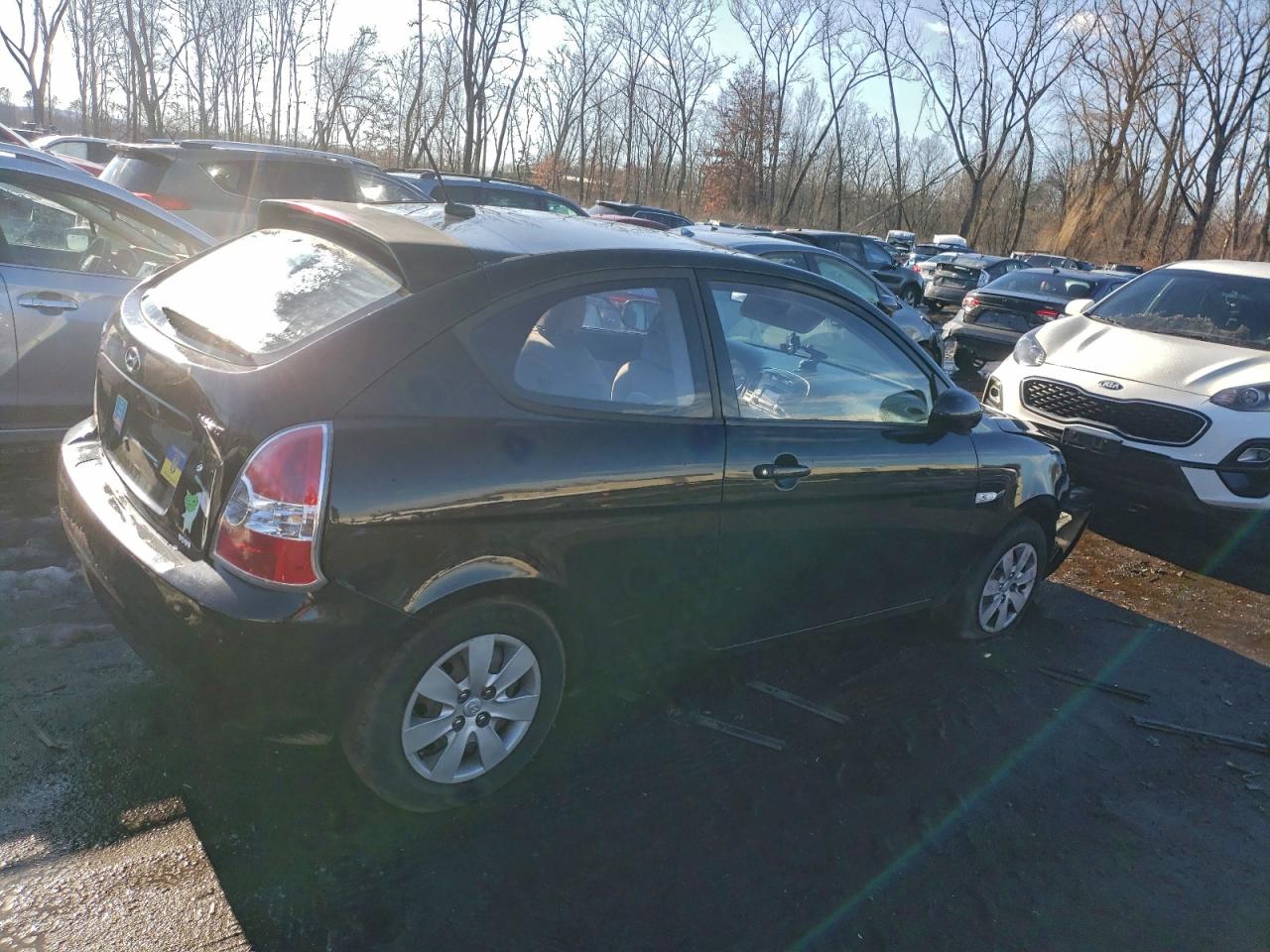2010 HYUNDAI ACCENT BLUE photo 3