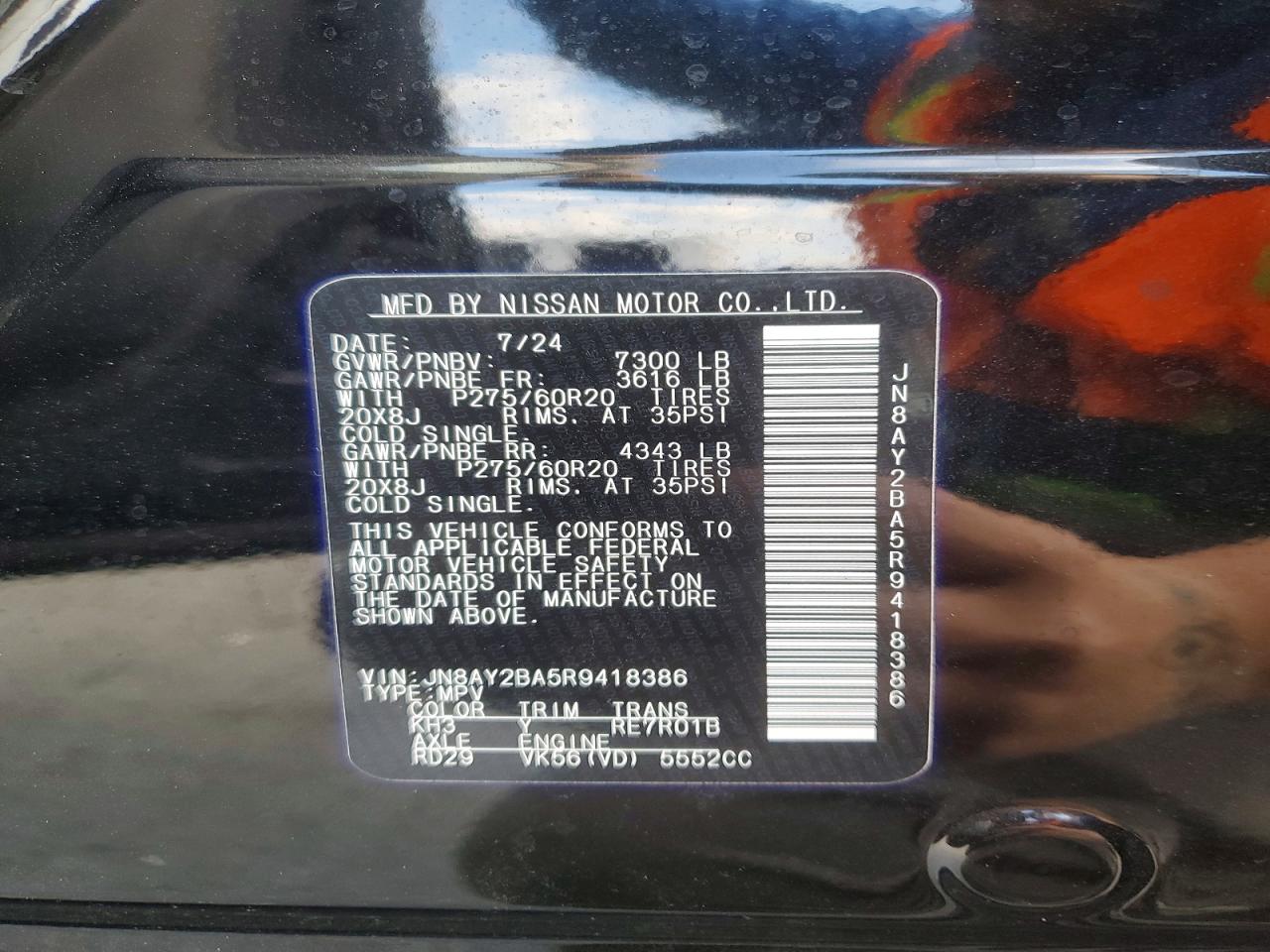 2024 NISSAN ARMADA SL photo 14