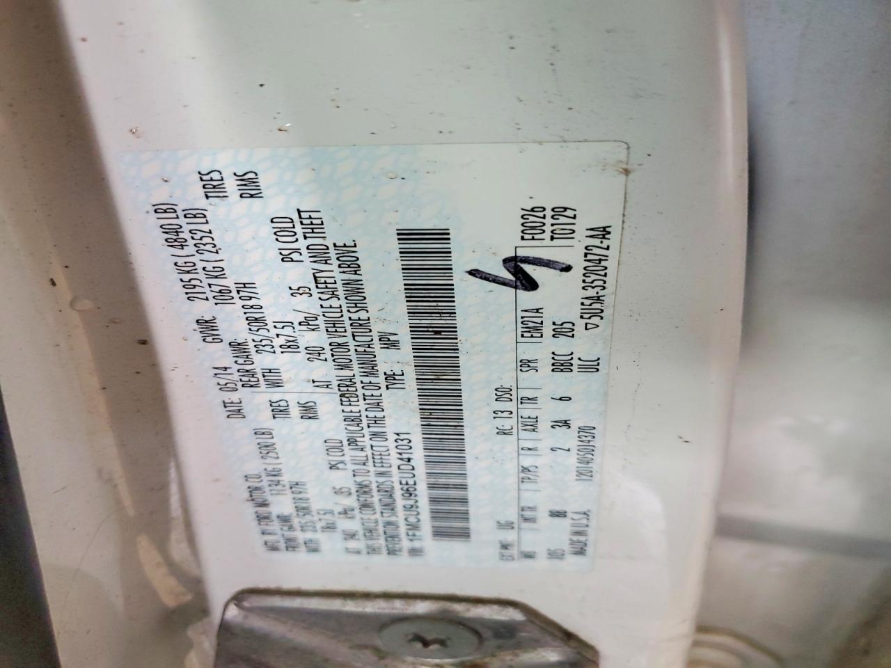 2014 FORD ESCAPE TITANIUM photo 25
