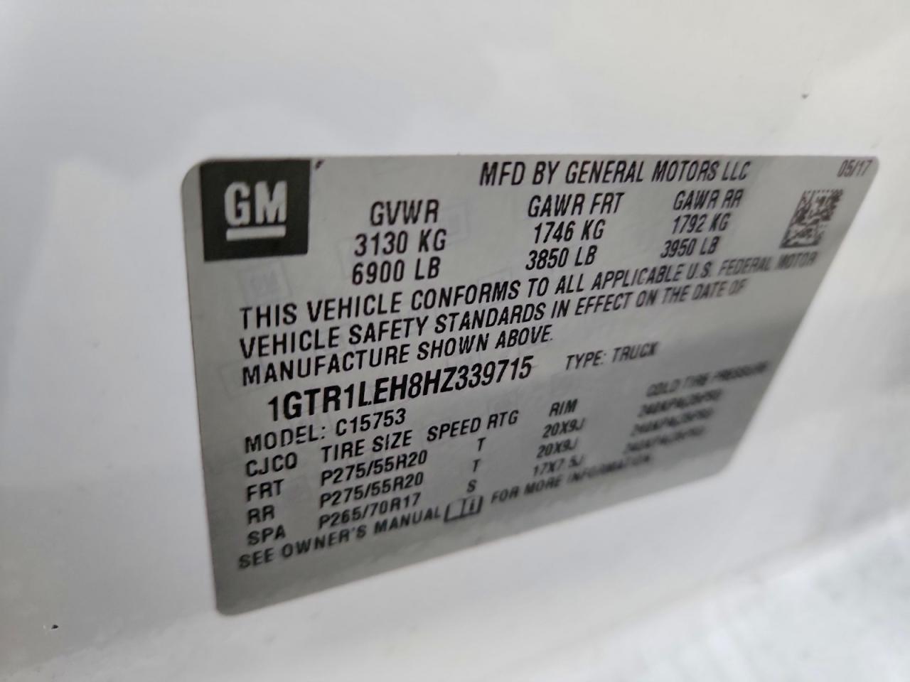2017 GMC SIERRA C1500 photo 12