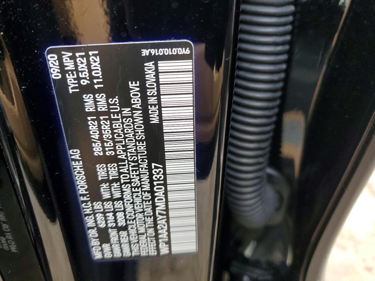 2021 PORSCHE CAYENNE photo 13