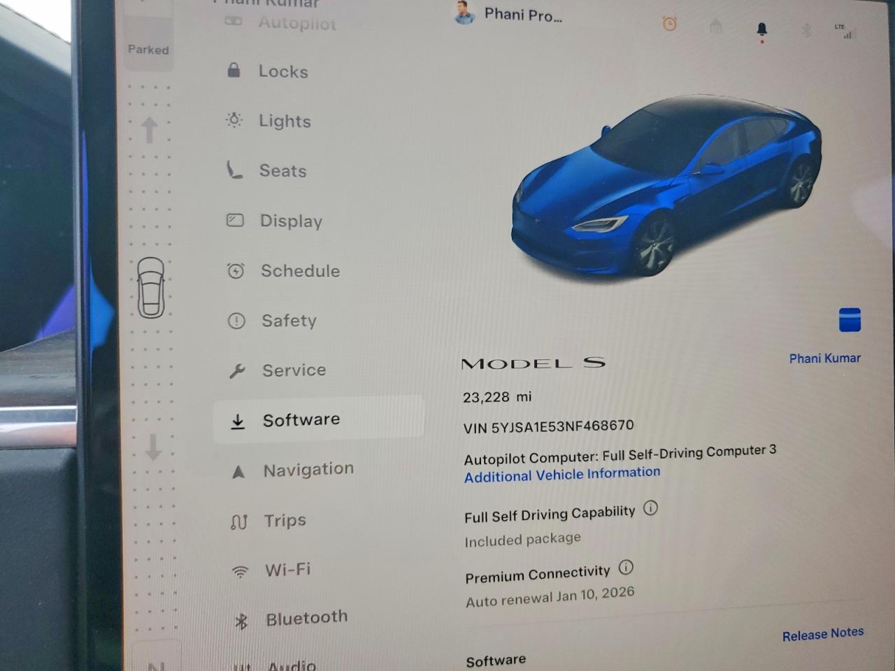 2022 TESLA MODEL S photo 9