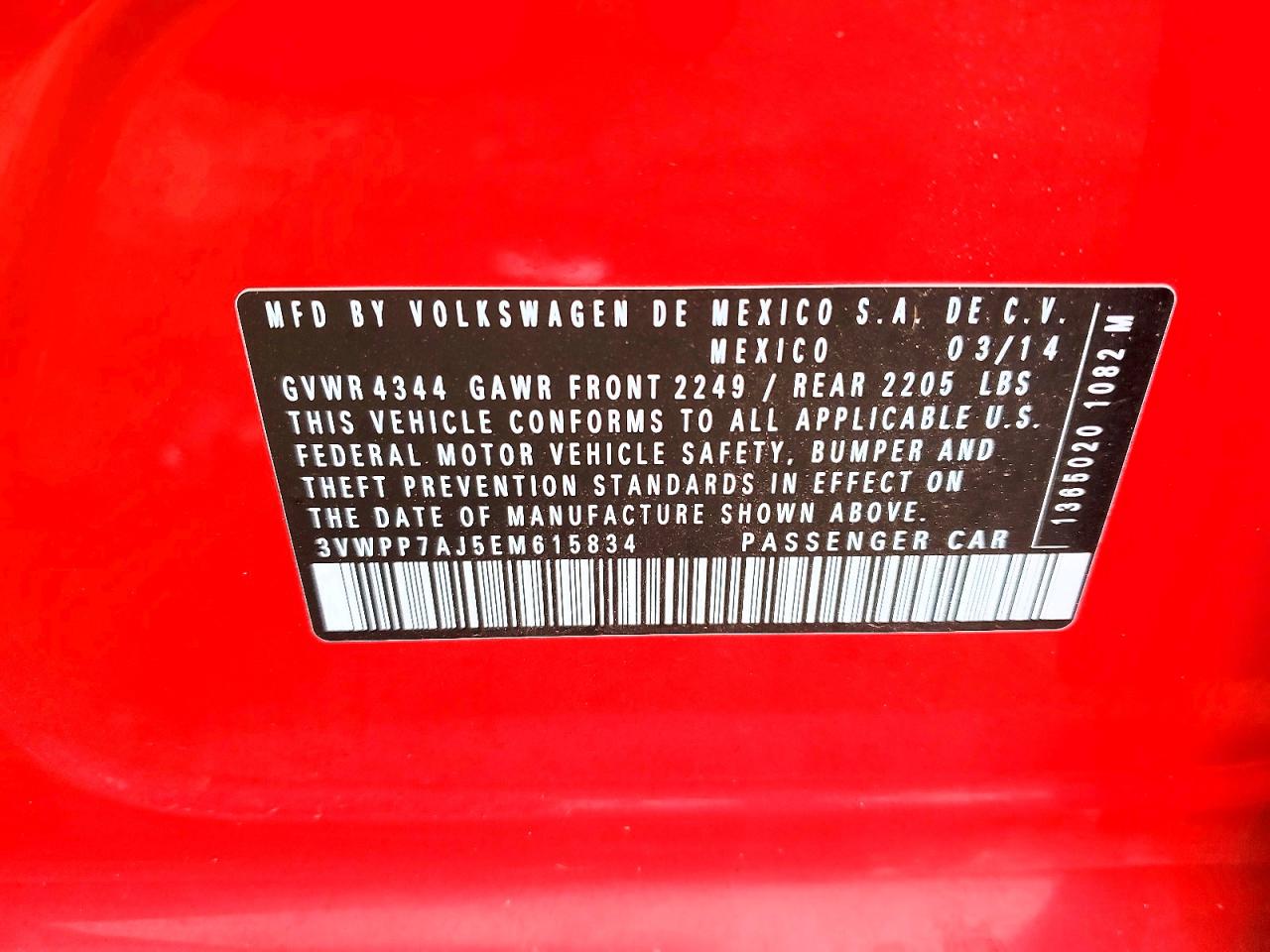 2014 VOLKSWAGEN JETTA S photo 12
