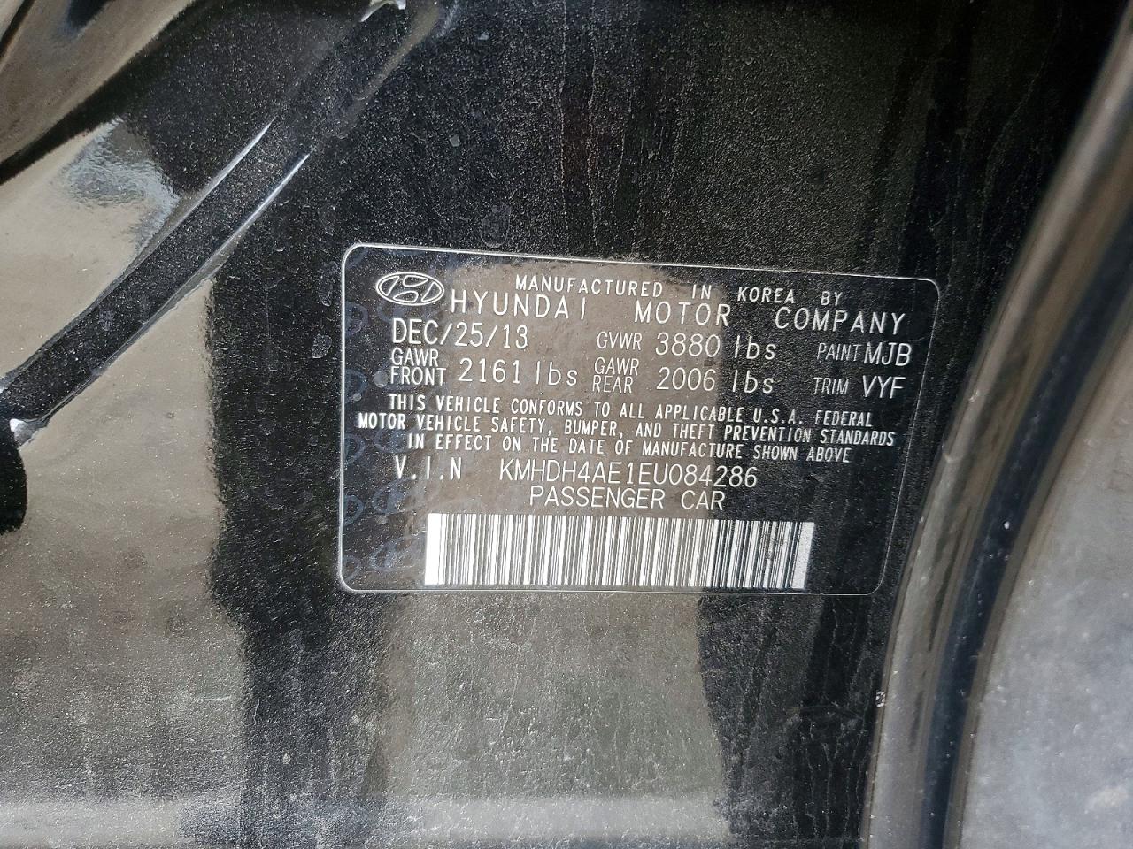 2014 HYUNDAI ELANTRA SE photo 12