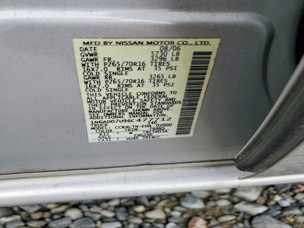2006 NISSAN FRONTIER CREW CAB LE photo 13