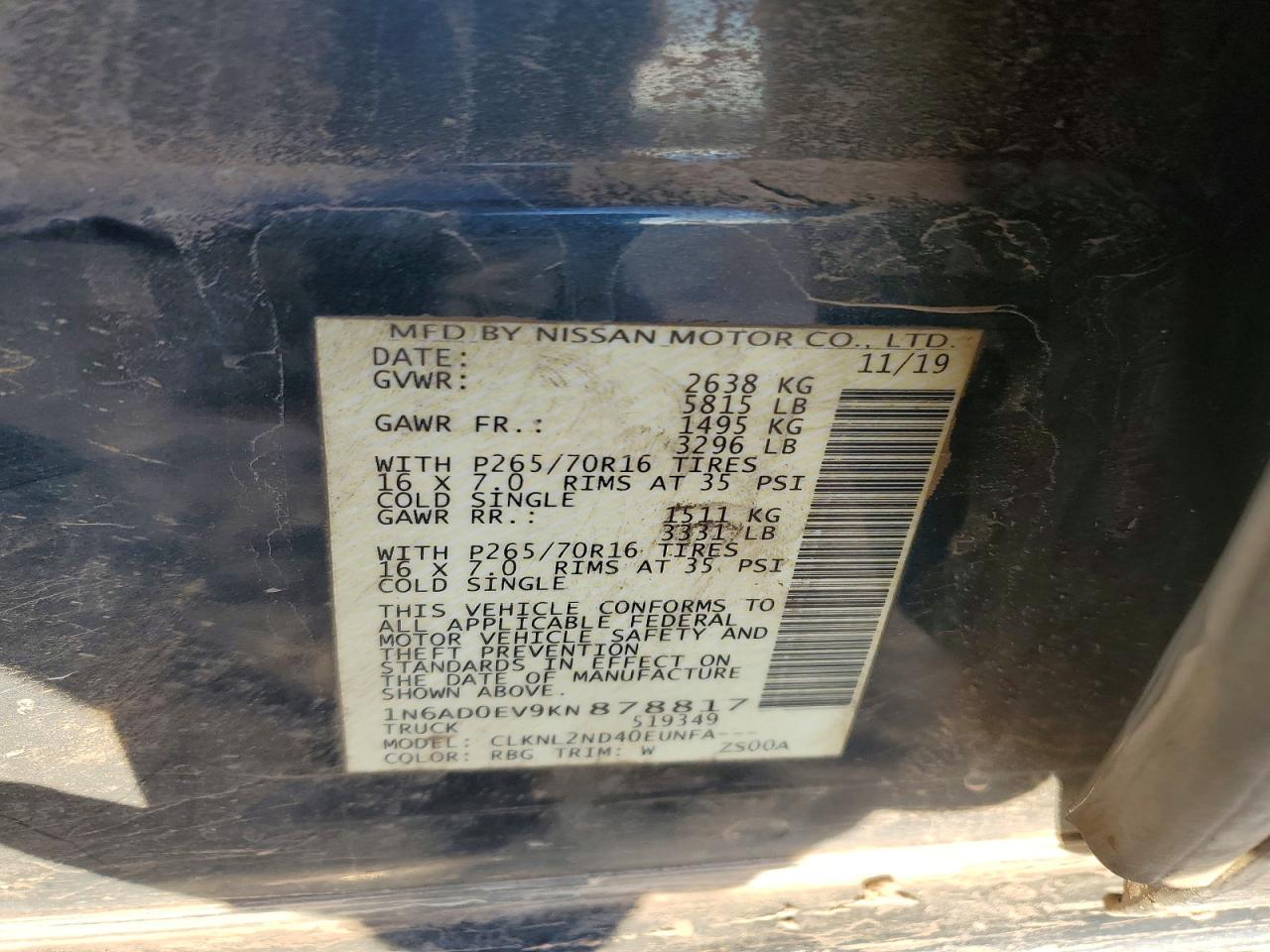 2019 NISSAN FRONTIER S photo 12