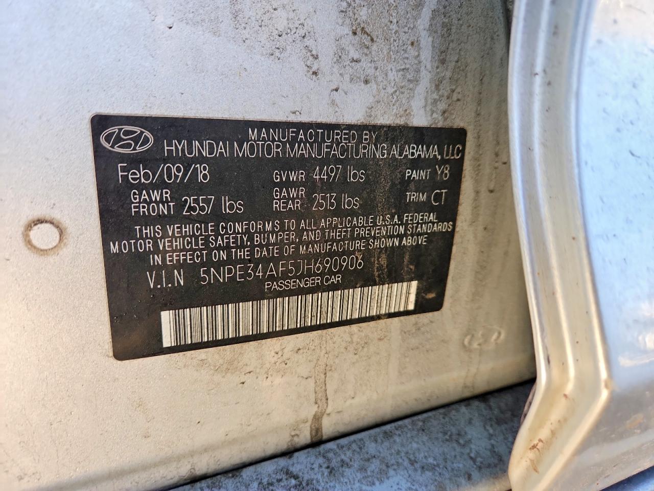2018 HYUNDAI SONATA SPORT photo 12