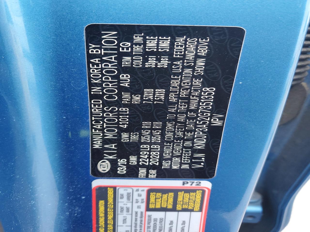 2016 KIA SOUL + photo 13