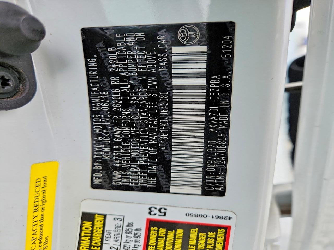 2018 TOYOTA CAMRY XSE photo 13