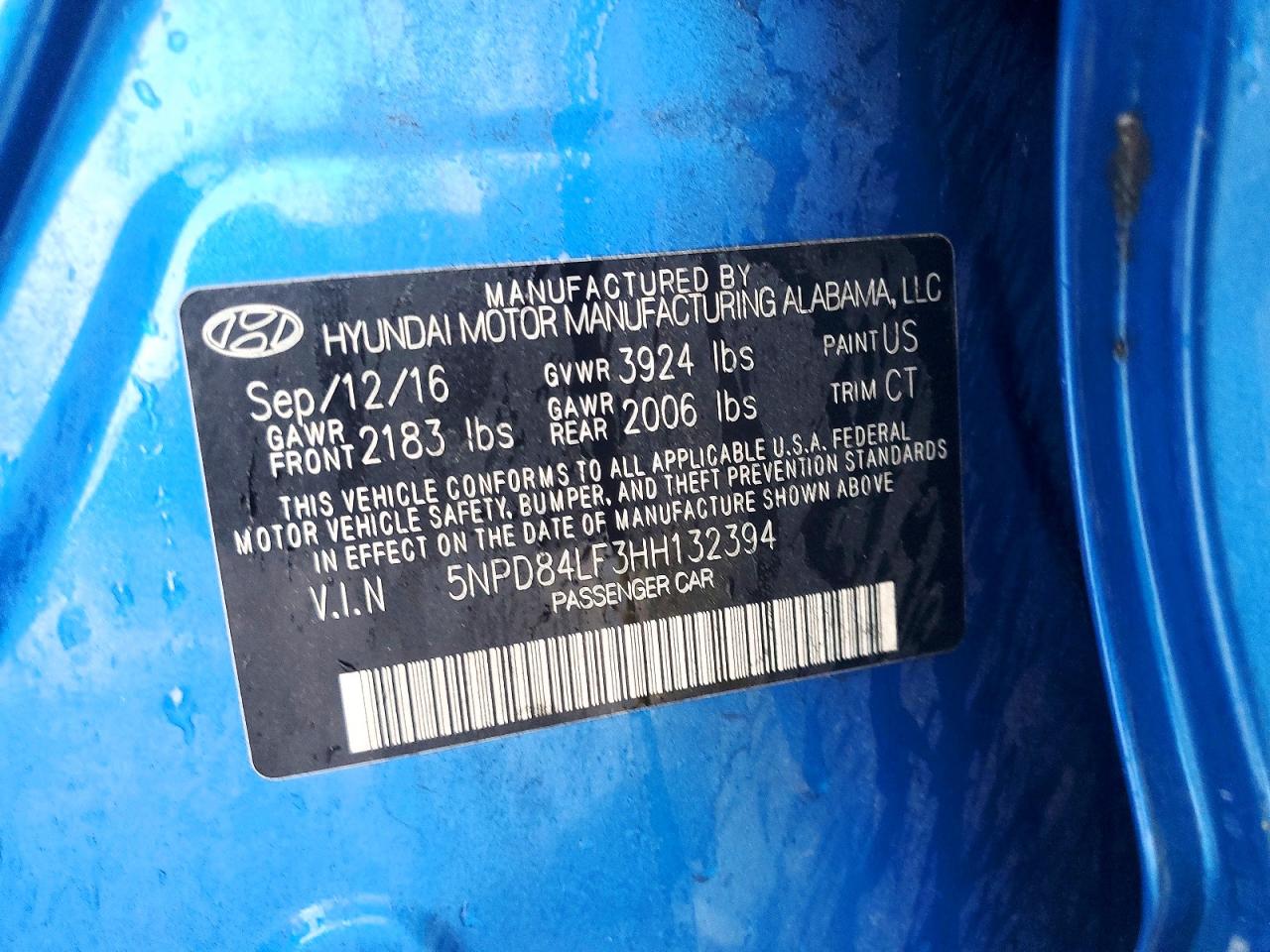 2017 HYUNDAI ELANTRA SE photo 12