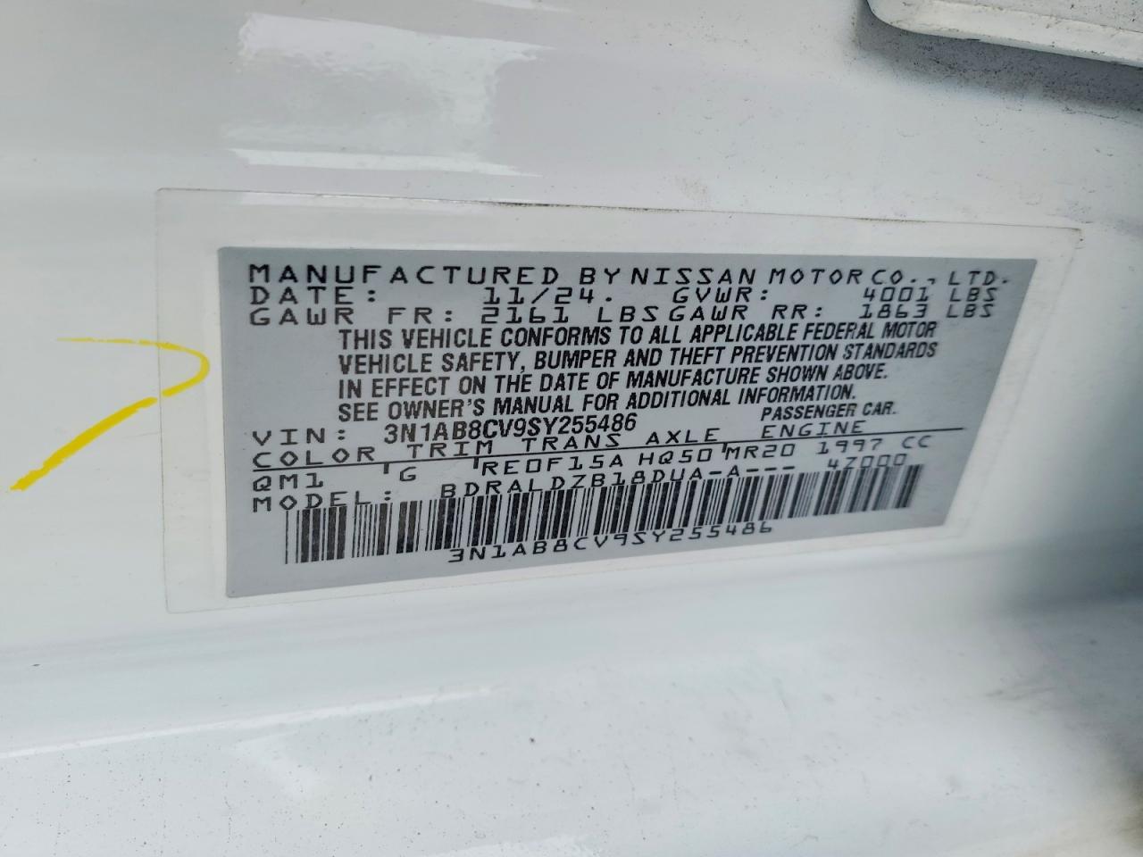 2025 NISSAN SENTRA SV photo 12